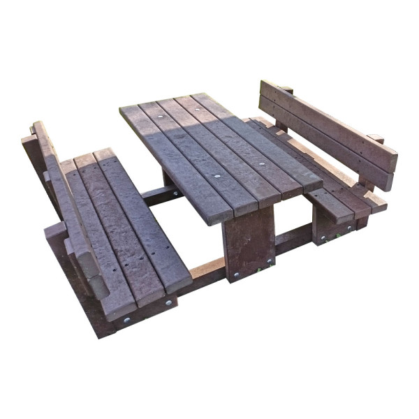 PANCA PICNIC BABY IN PLASTICA RICICLATA CON SCHIENALE CM 139 X 153 X 55 (H)