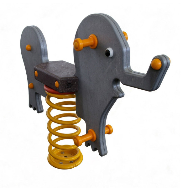 GIOCO A MOLLA ELEFANTE IN PLASTICA RICICLATA CM 105 X 19 X 100 (H)