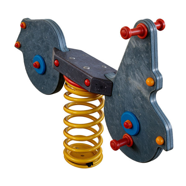 GIOCO A MOLLA MOTO IN PLASTICA RICICLATA CM 105 X 19 X 100 (H)