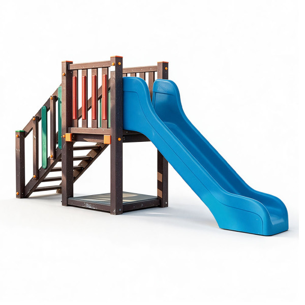 SCIVOLO TORRETTA H90 IN PLASTICA RICICLATA CM 100 X 400 X 170 (H)
