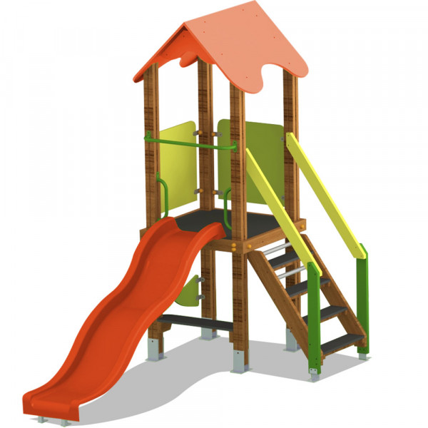 SCIVOLO IN LEGNO DI PINO  DIM CM. 282 X 149 X 262 (H)