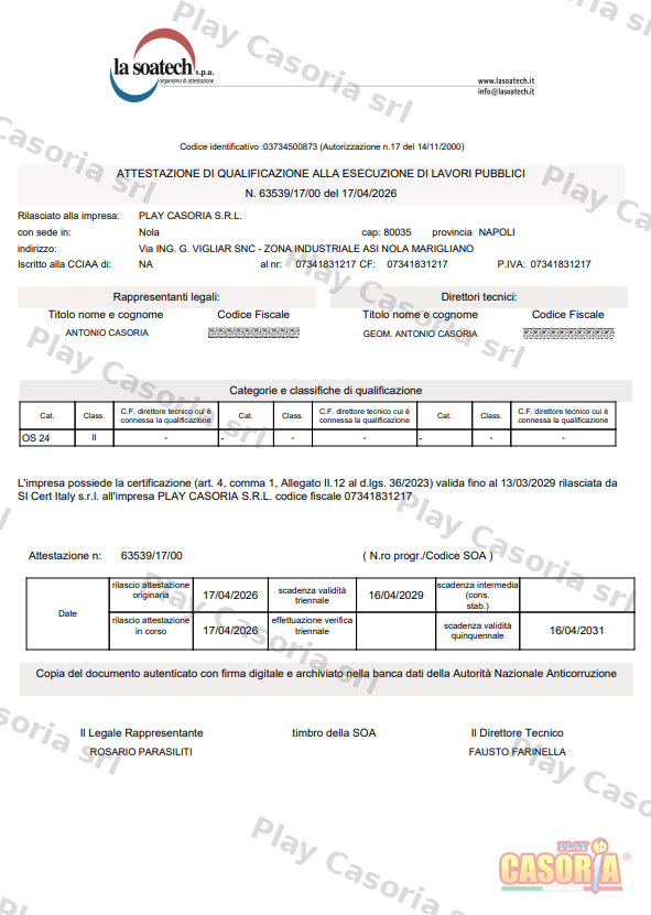 Attestazione SOA