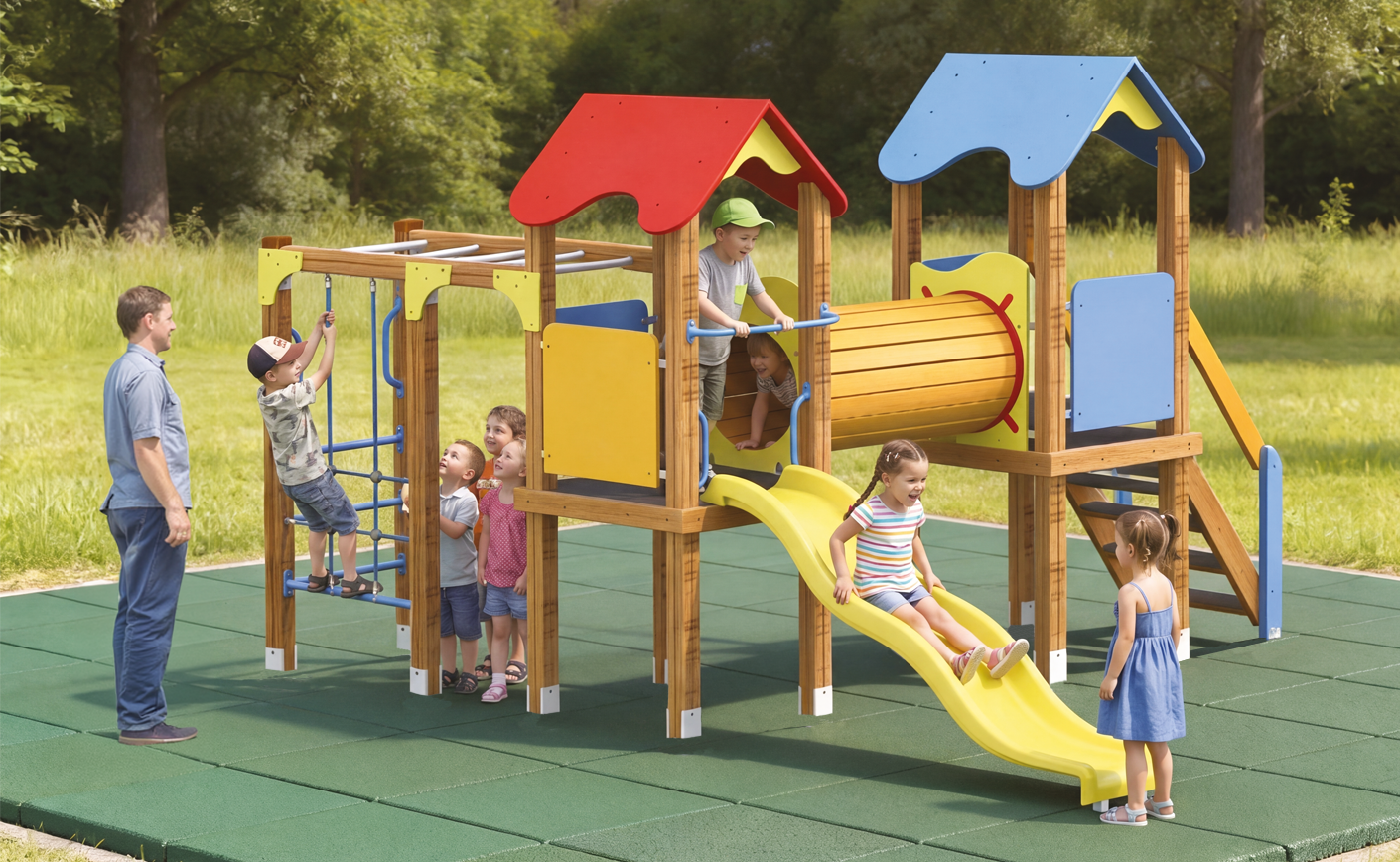 Giochi per Parchi Gioco Pubblici e Commerciali: Progettare Spazi Outdoor ad Alto Valore Sociale e di Grado Industriale