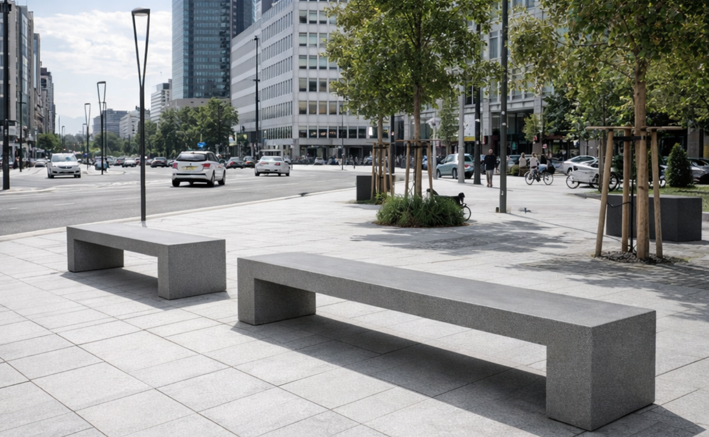 Arredo urbano in cemento: soluzioni resistenti e durevoli per spazi pubblici